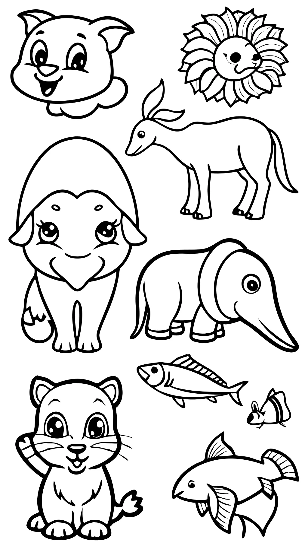 free color pages animals